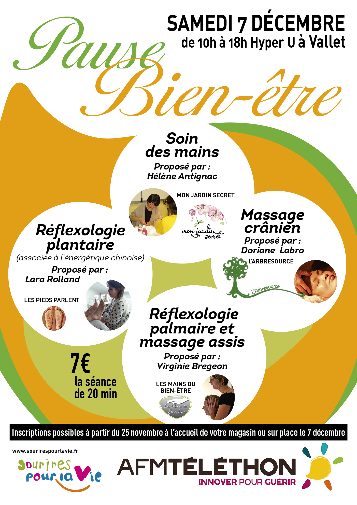 Pause bien-être Téléthon 2019 Vallet
