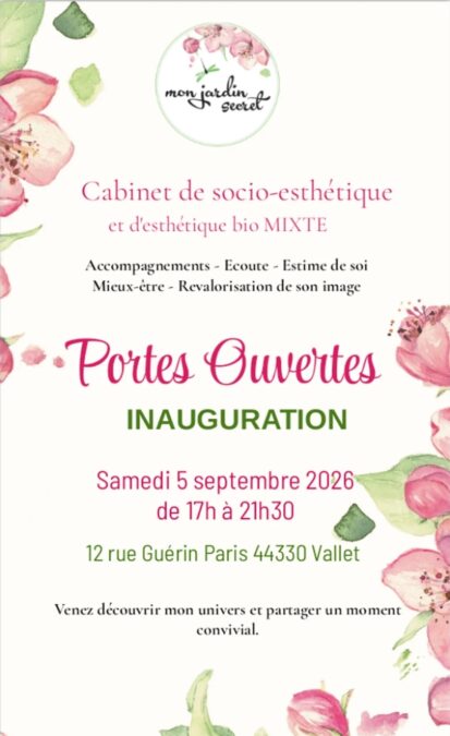 portes ouvertes et inauguration du cabinet samedi 5 septembre 2026